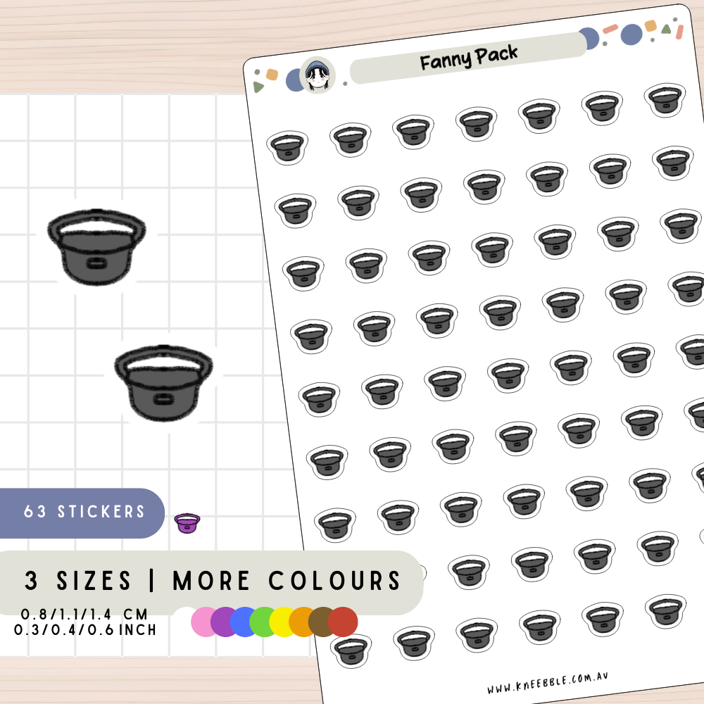 Fanny Pack Planner Stickers