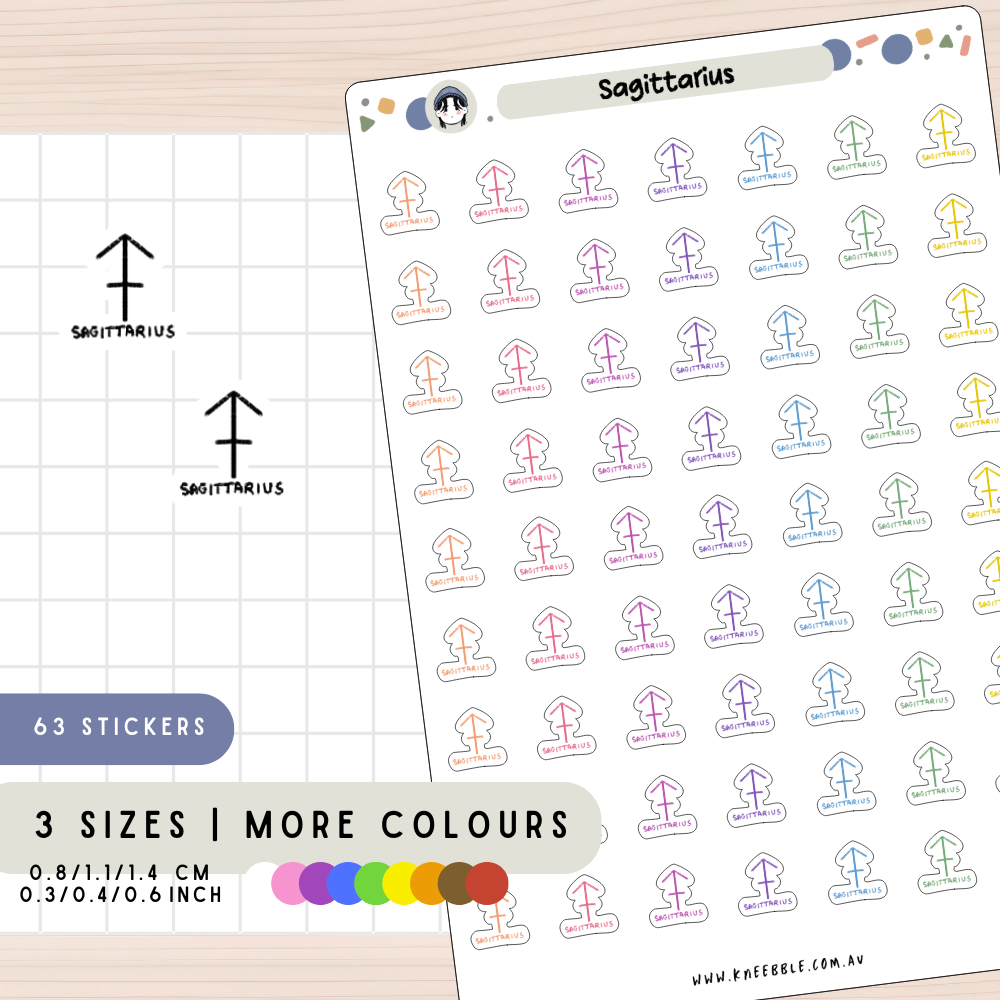 Sagittarius Zodiac Planner Stickers