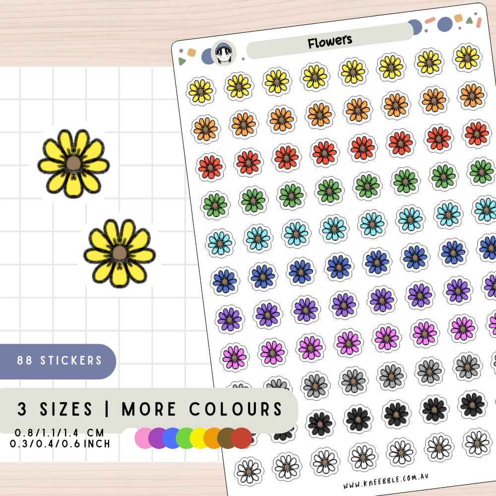 Flower Planner Stickers