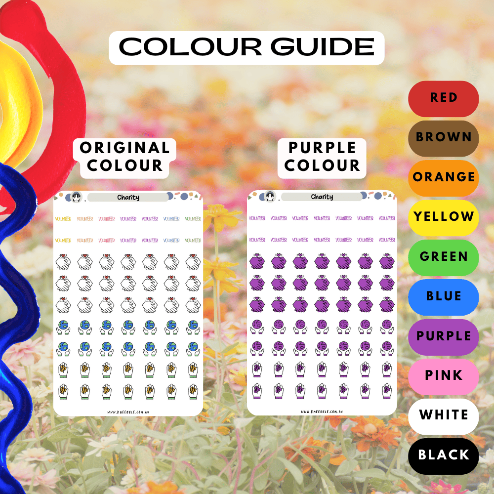 Choose from many colours such as purple and red.