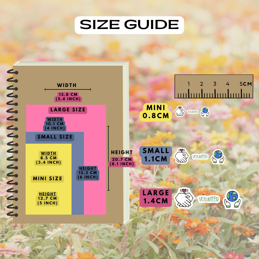 Choose from mini, small and large sizes.