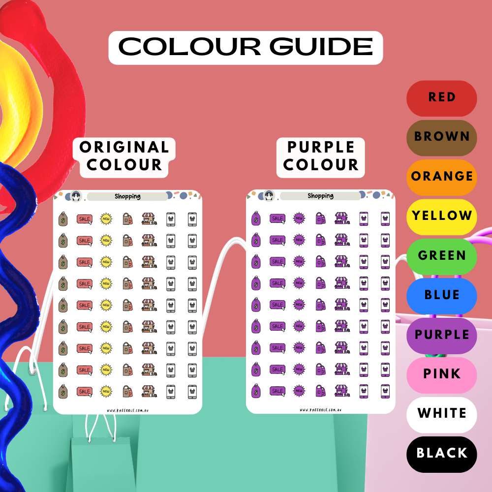 Shopping Retail Planner Stickers