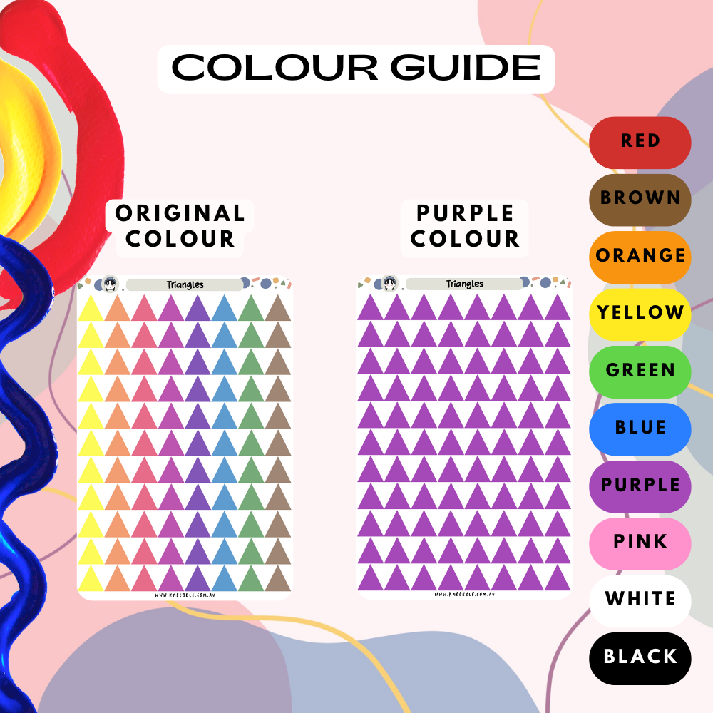 Triangle Planner Stickers