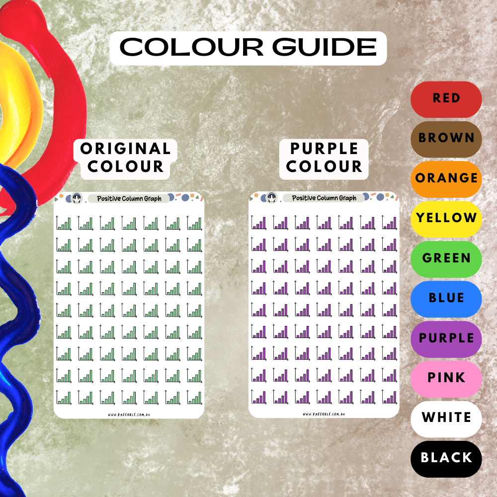 Positive Graph Chart Planner Stickers