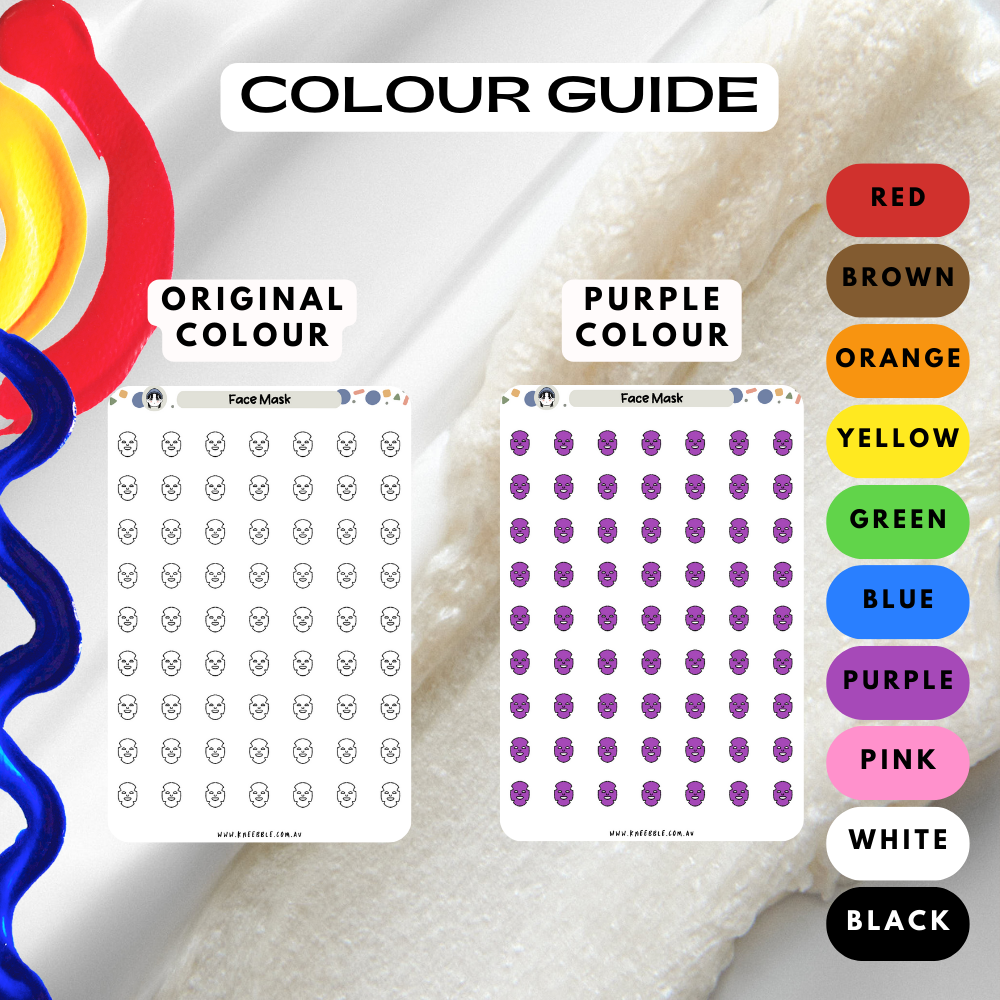 Face Mask Planner Stickers