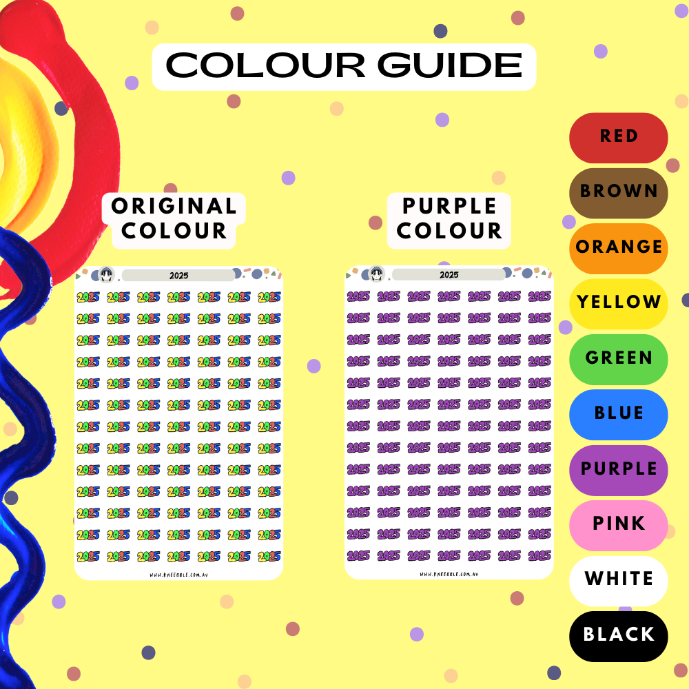 2025 Text Bubble Planner Stickers
