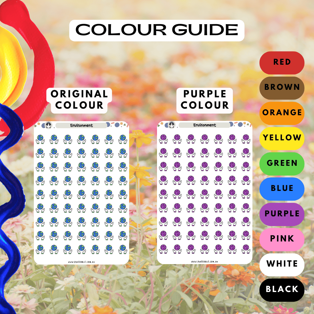 Choose from many colours such as red and purple.