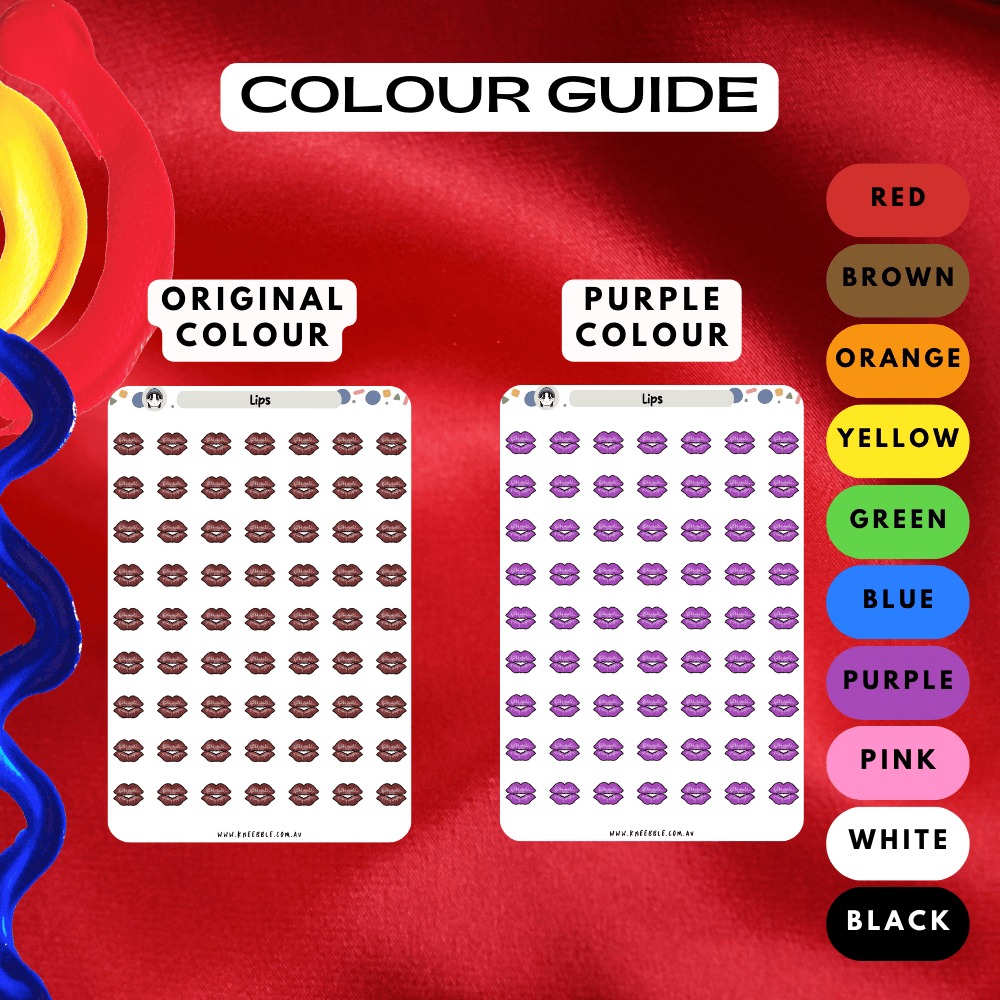 Choose from many colours such as purple and orange.