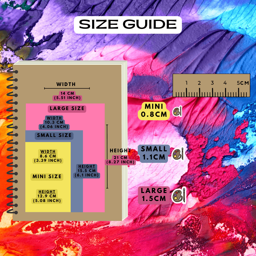Art Paint Palette Supplies Planner Stickers