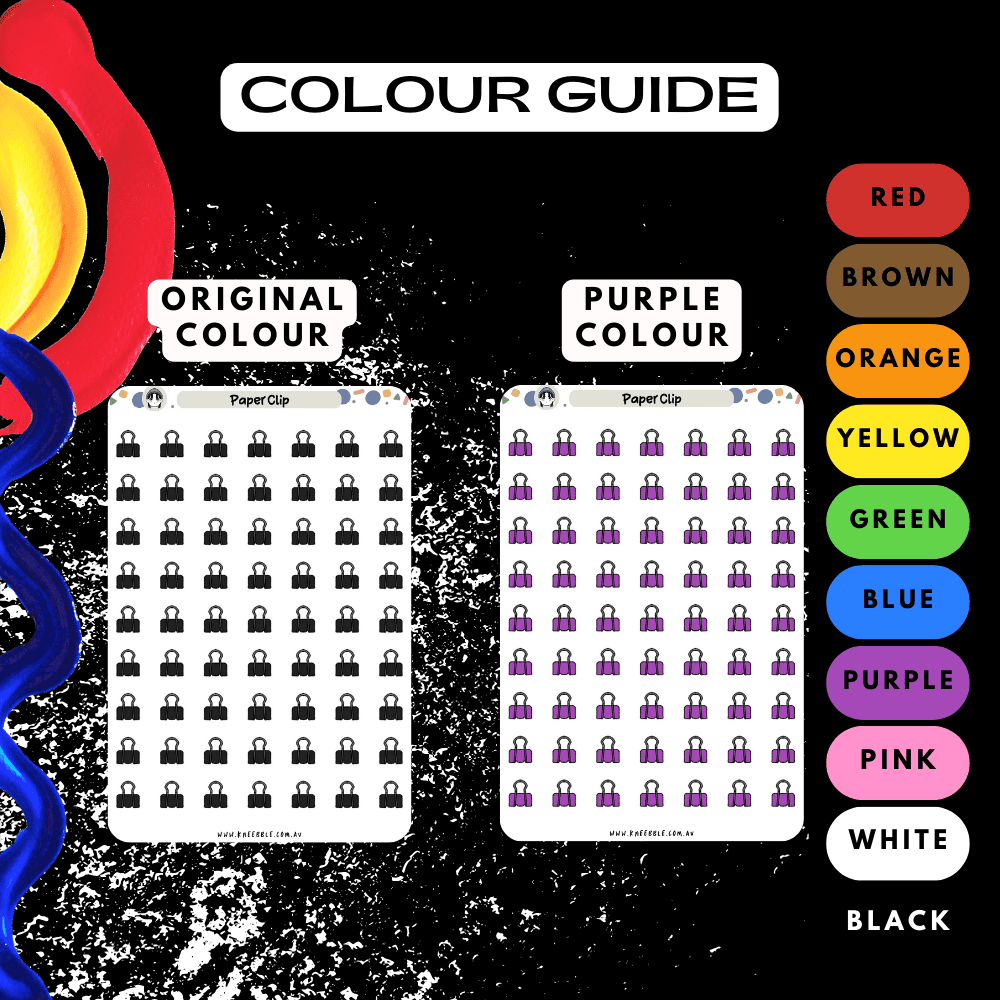 Choose from many colours such as red and purple.