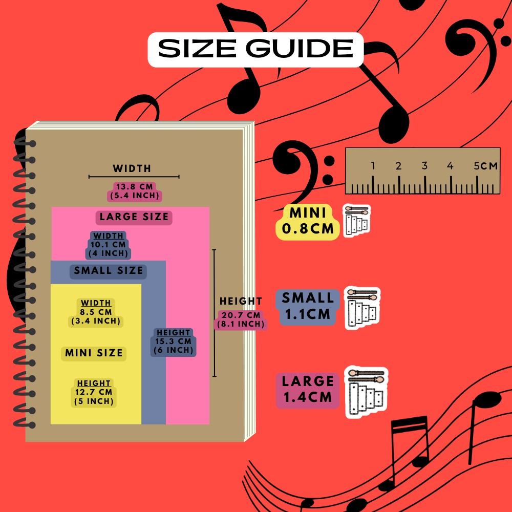 Xylophone Planner Stickers