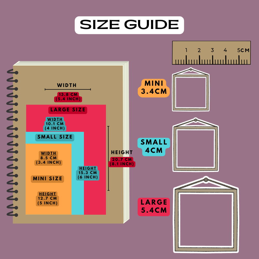 Custom Hanging Photo Frame Border Planner Stickers