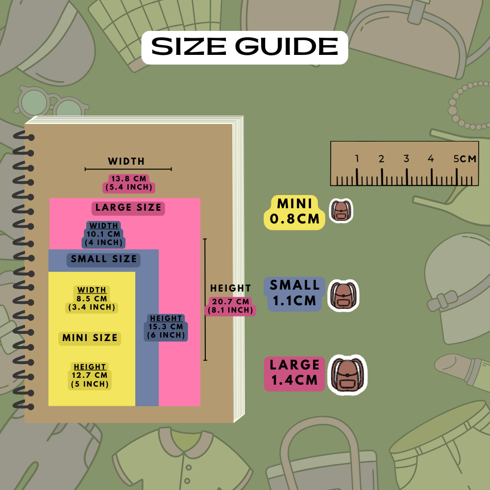 Backpack Planner Stickers