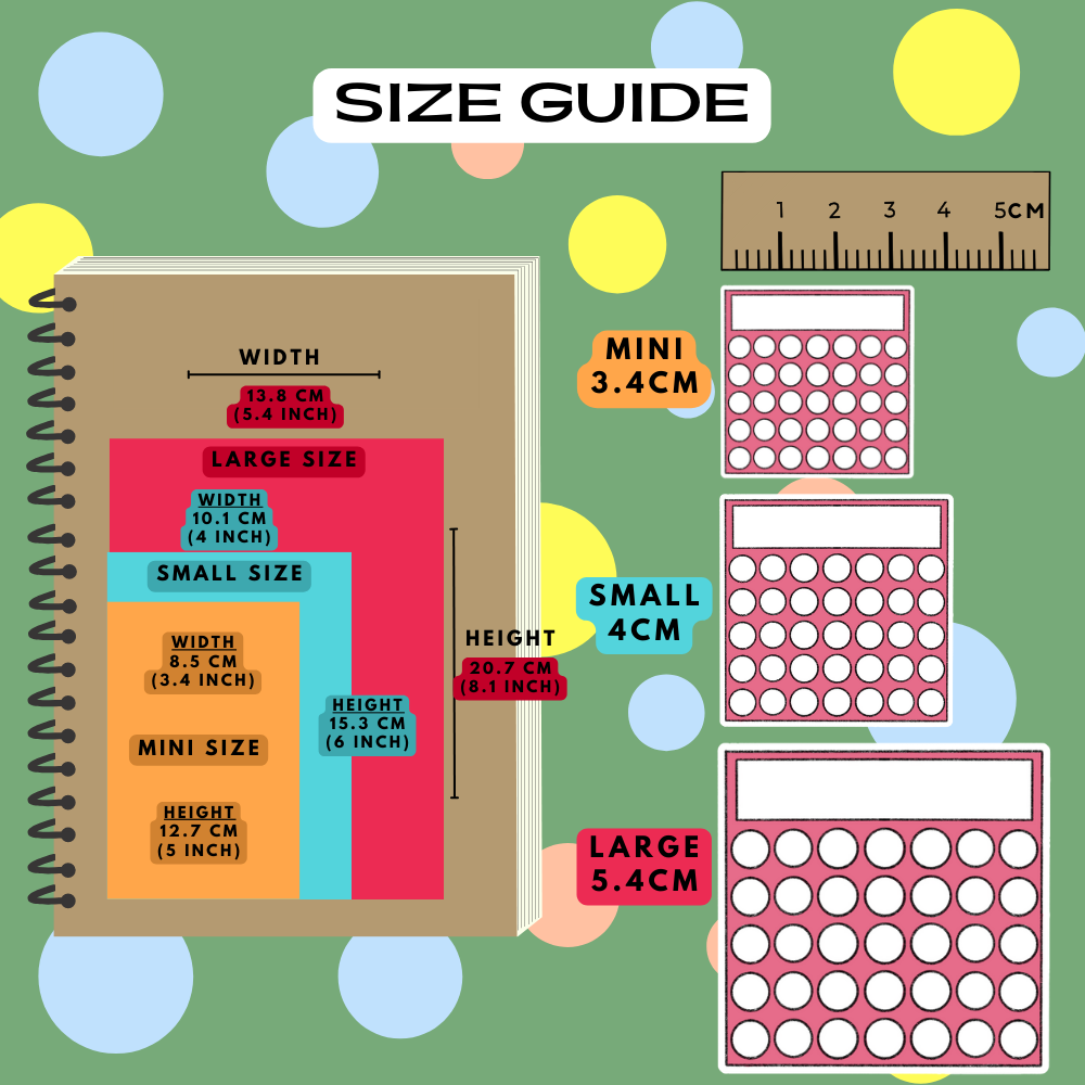 Monthly Circle Label Progress Tracker Planner Stickers