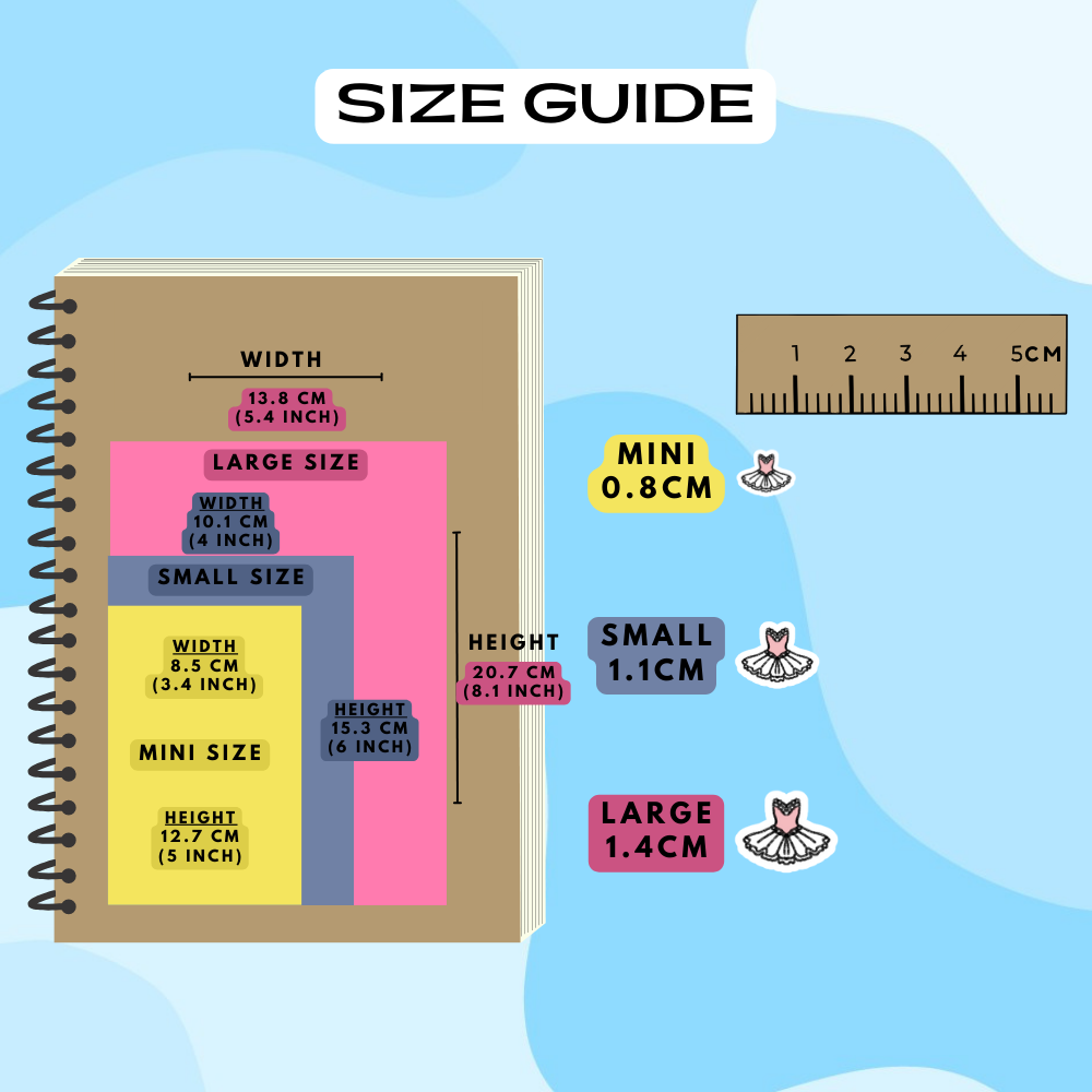Ballerina Tutu Dress Planner Stickers