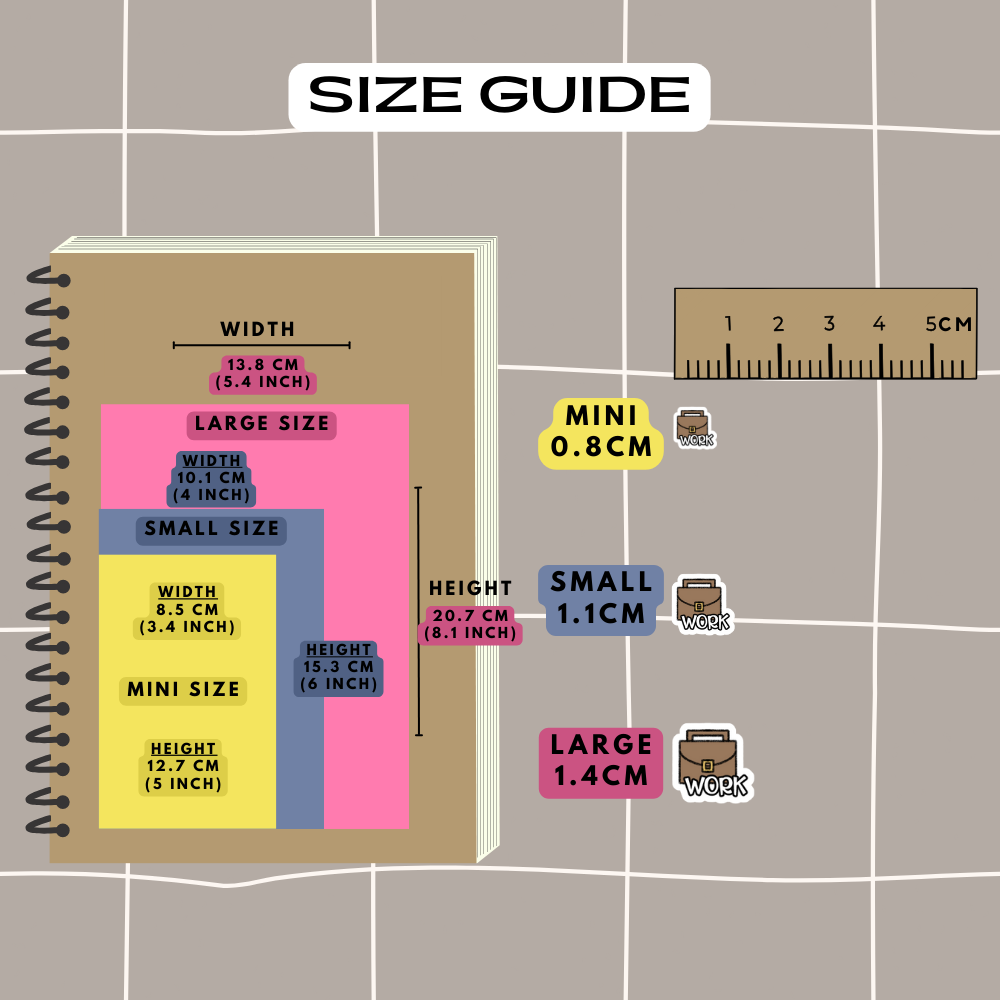 Work Day Office Planner Stickers