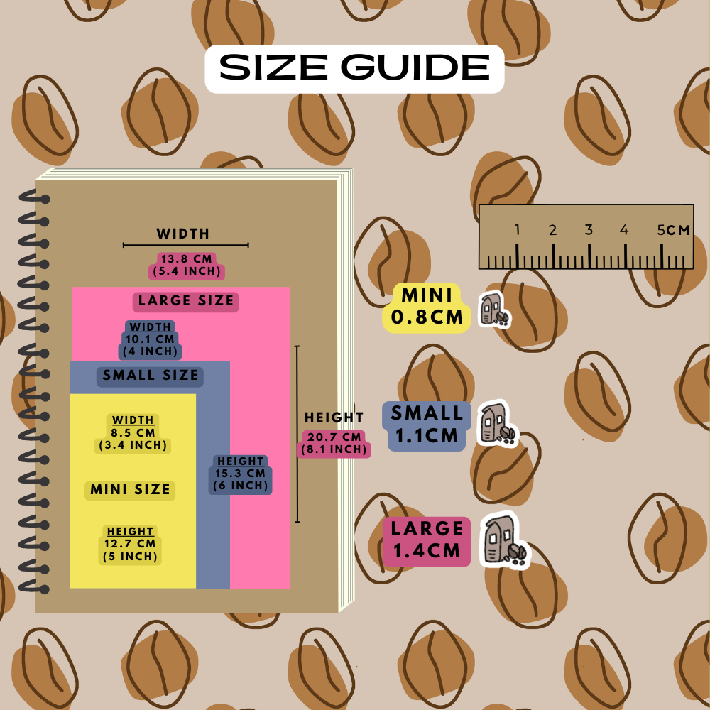 Coffee Beans Planner Stickers