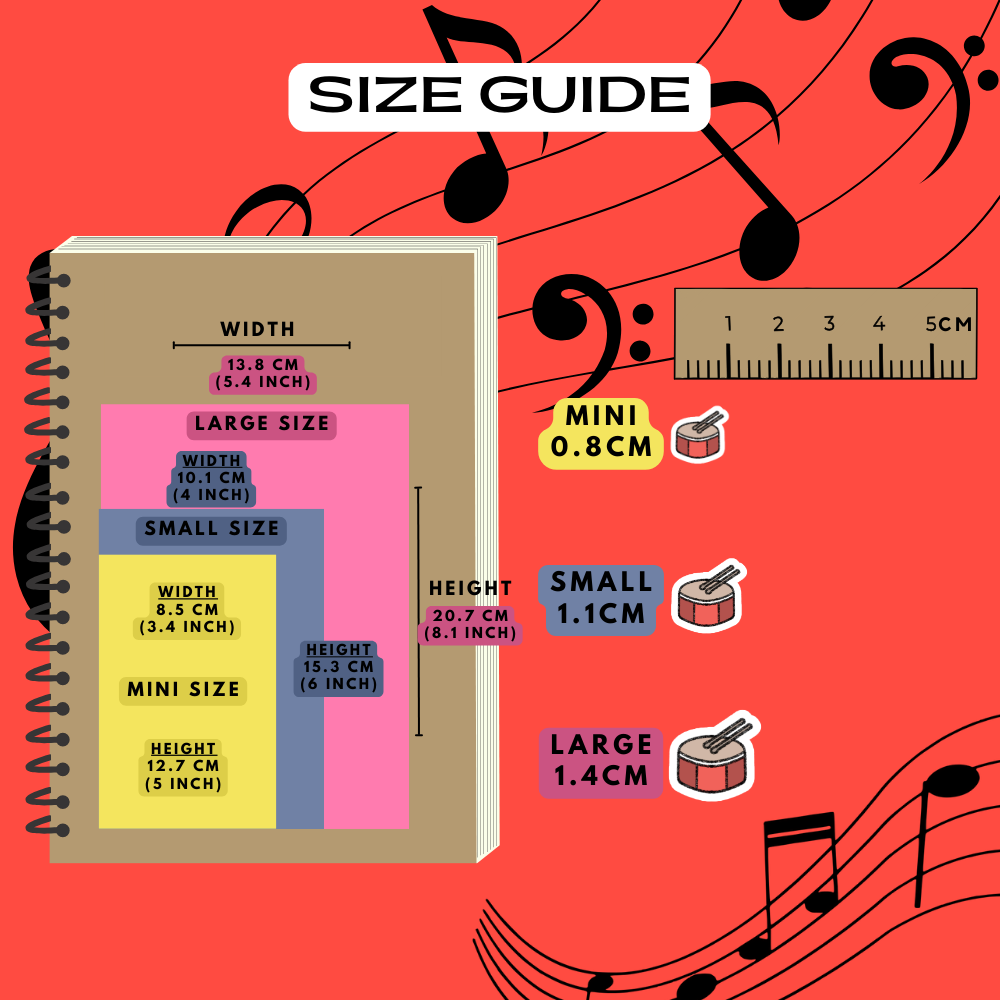 Drums Planner Stickers