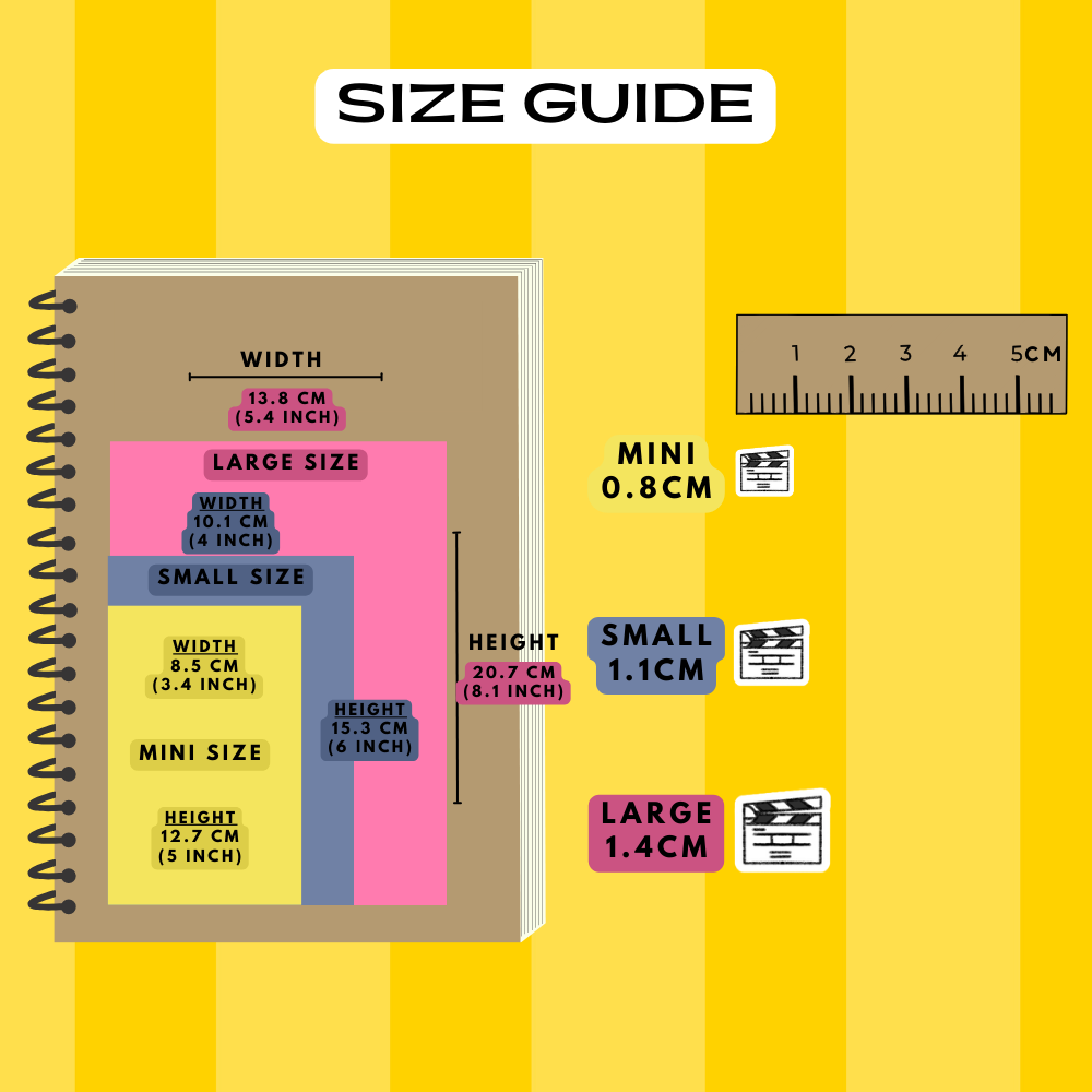 Clapper Board Planner Stickers