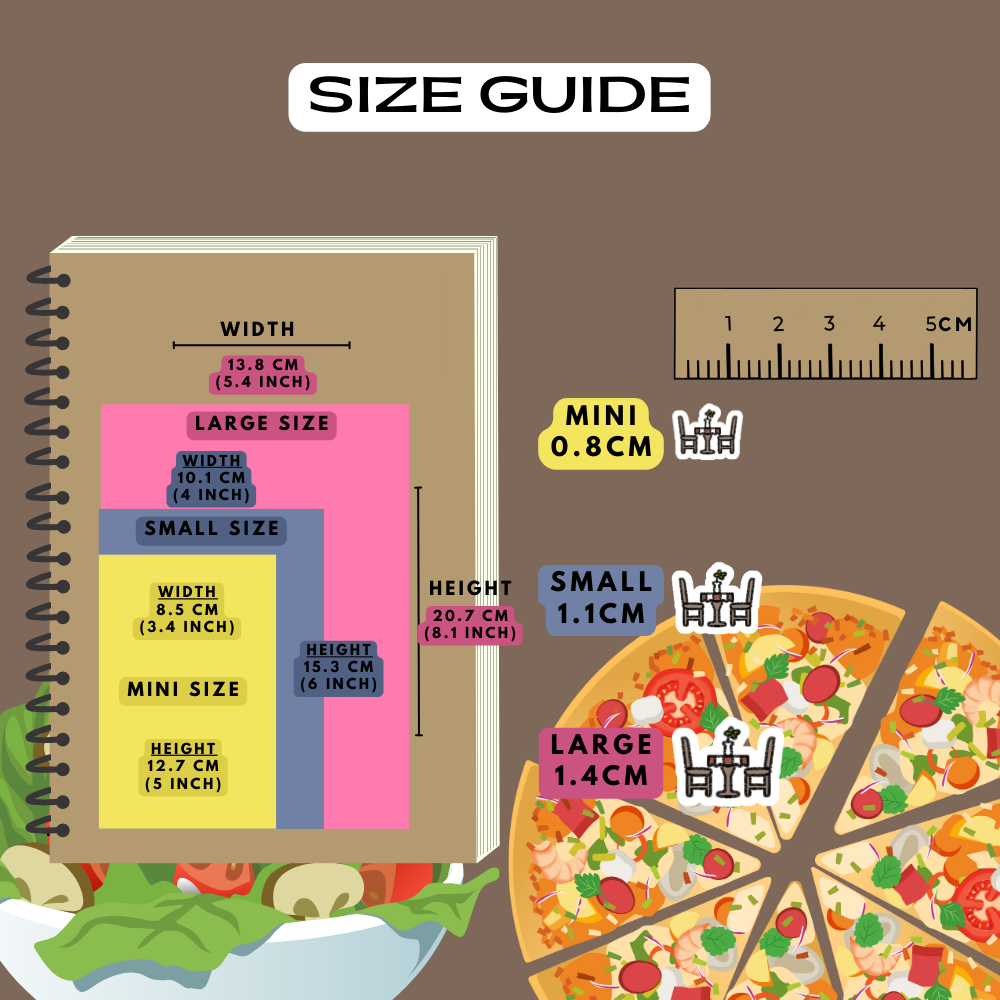 Restaurant Dining Meal Planner Stickers