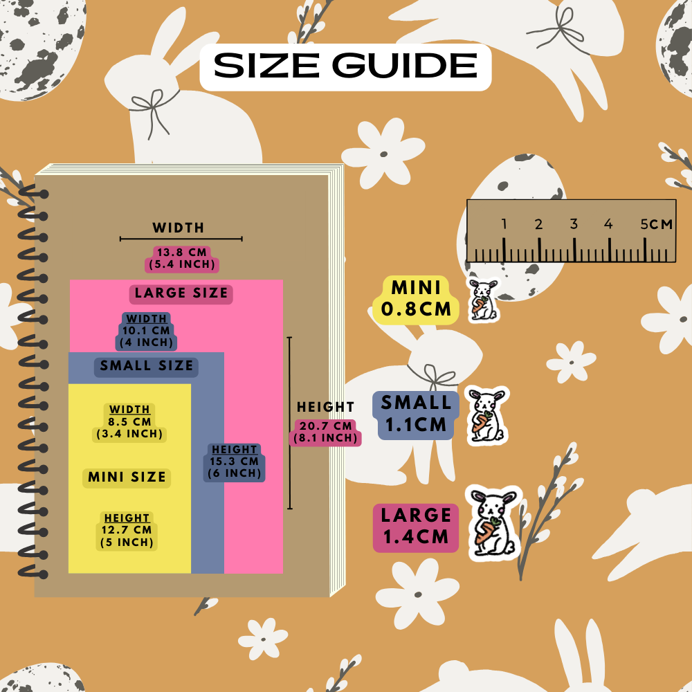 Rabbit Carrot Planner Stickers