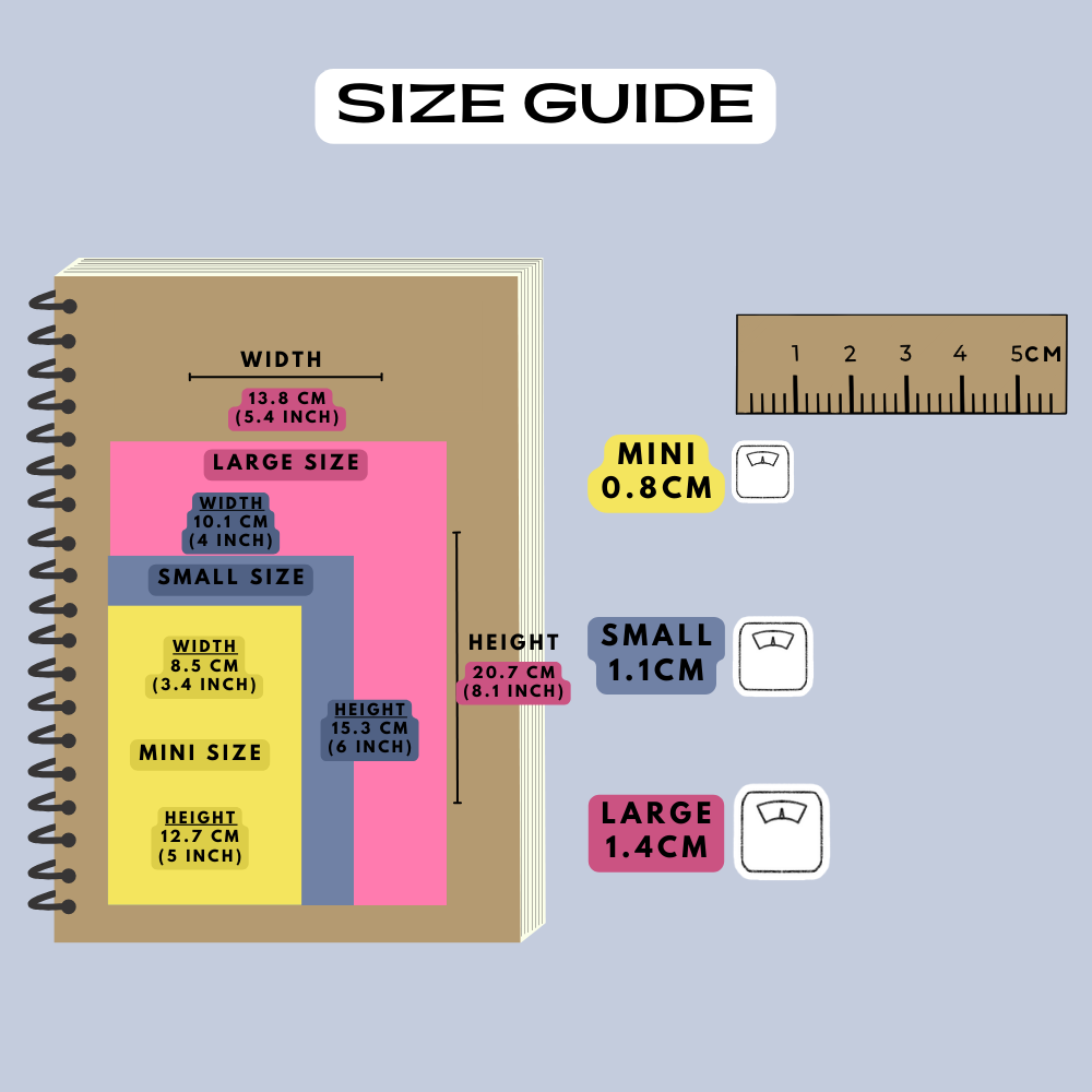 Scale Planner Stickers