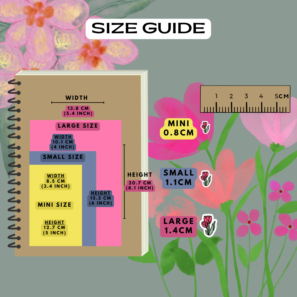 Flower Tulips Spring Planner Stickers