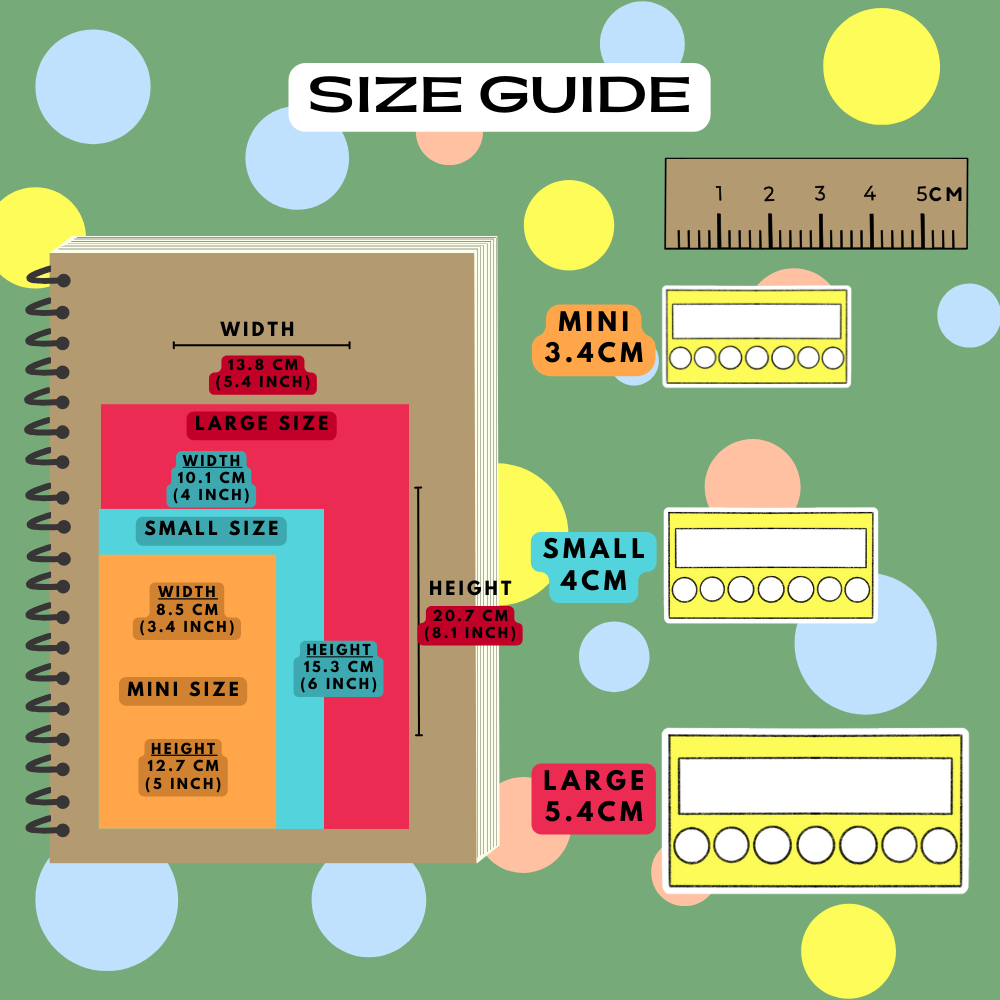 Weekly Circle Label Progress Tracker Planner Stickers