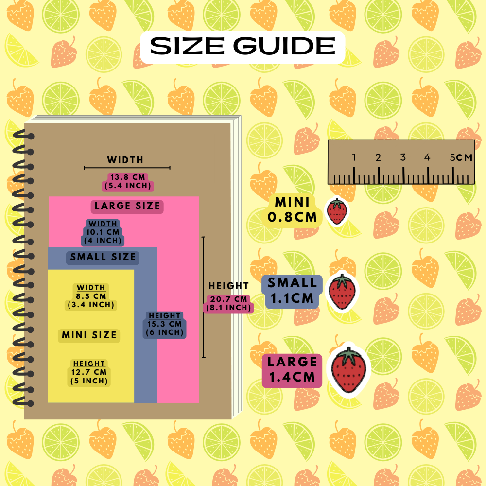 Strawberry Planner Stickers