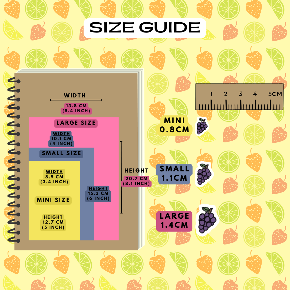 Purple Grapes Planner Stickers
