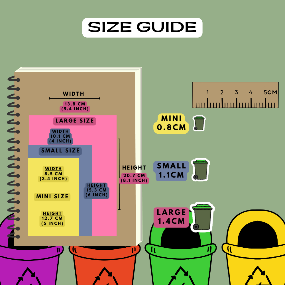 Wheelie Bin Planner Stickers