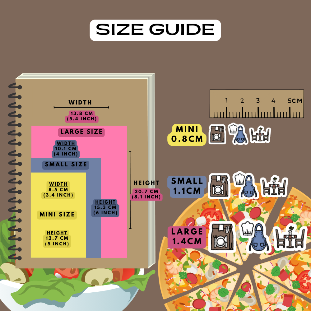 Meal Setting Tracker Planner Stickers