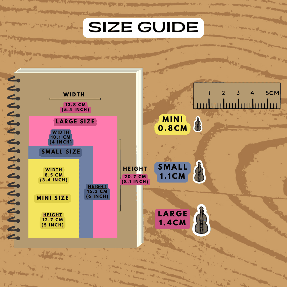 Choose from mini, small and large sizes.