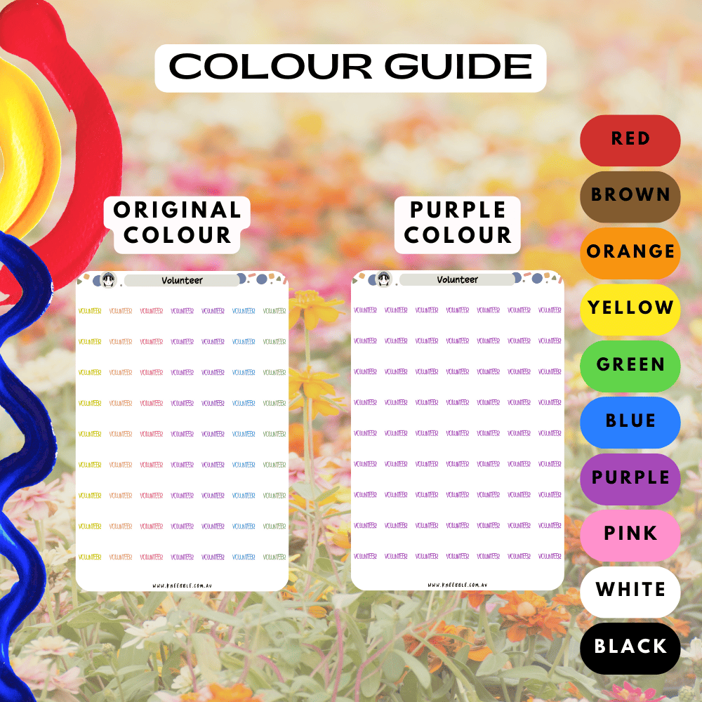 Choose from many colours such as red and purple.
