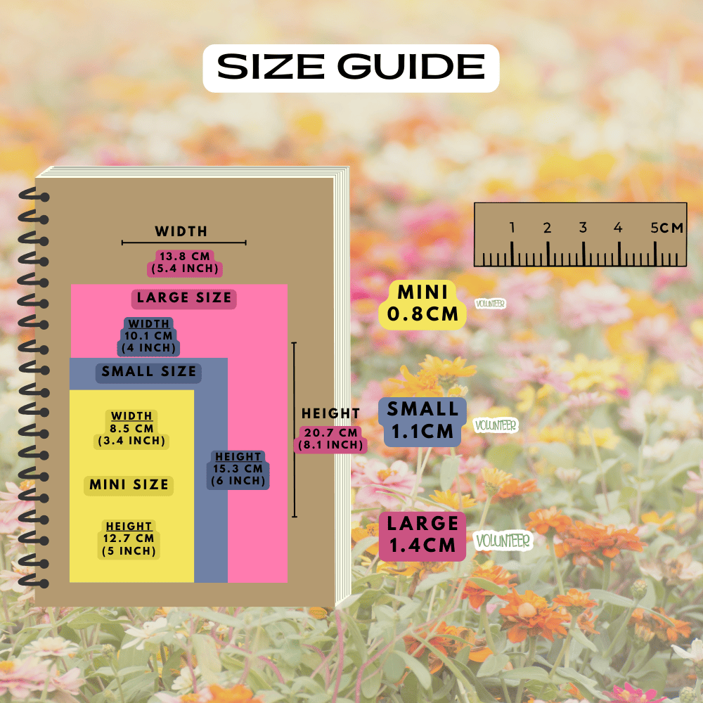 Choose from mini, small and large sizes.