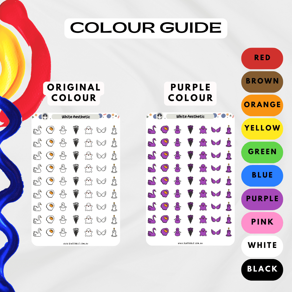 Choose from many colours such as red and purple.