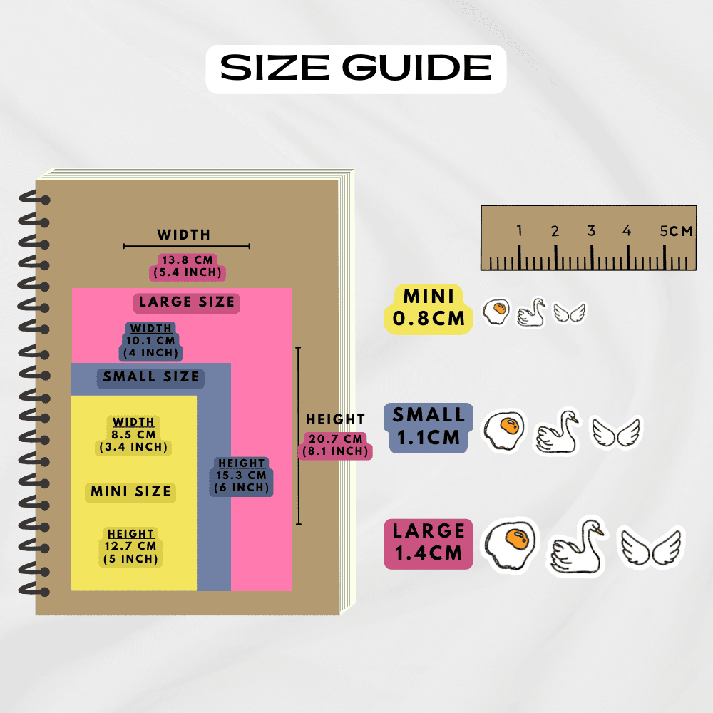 Choose from mini, small and large sizes.