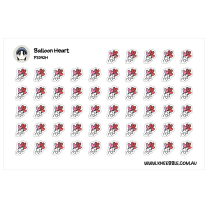 a grid of small, colorful stickers with various shapes and designs, including hearts and flowers.