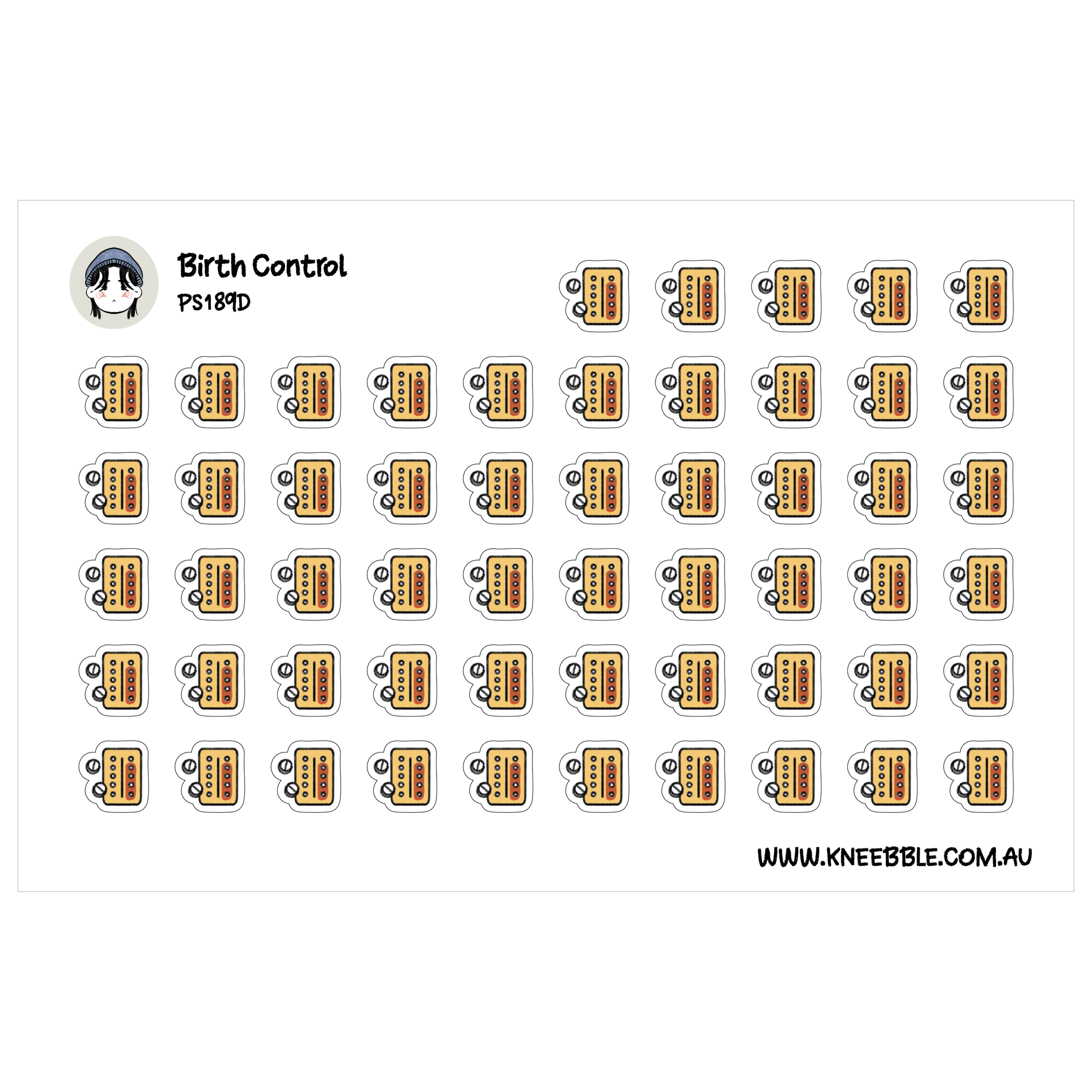 a grid of small, repeating stickers or icons arranged in a visually organized manner.