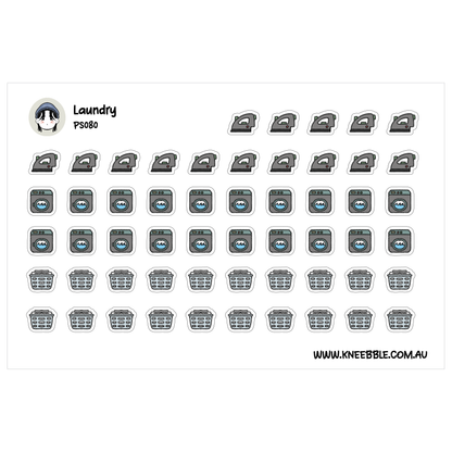 a collection of laundry-related icons and symbols, including ironing machines, washing machines, and other laundry-related items.