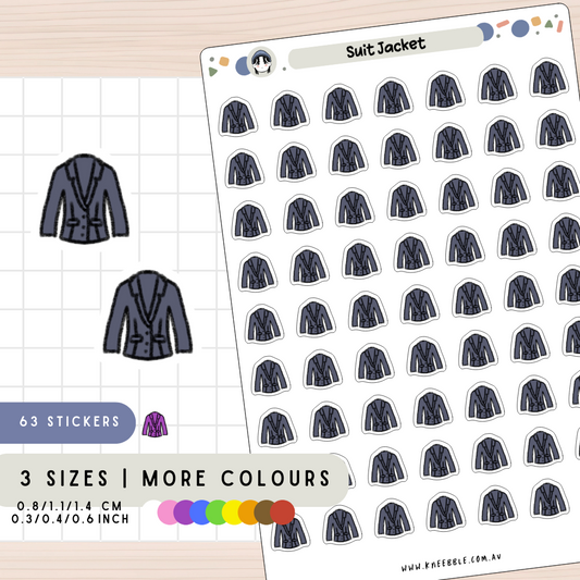 Suit Jacket Planner Stickers