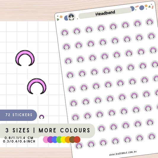 Headband Planner Stickers