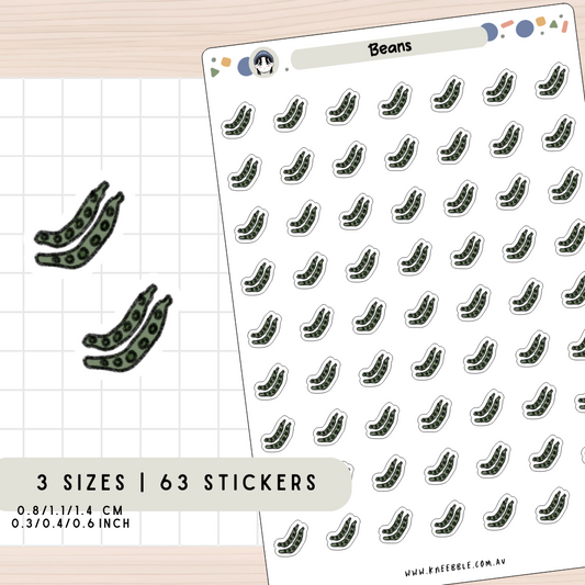 Green Beans Planner Stickers