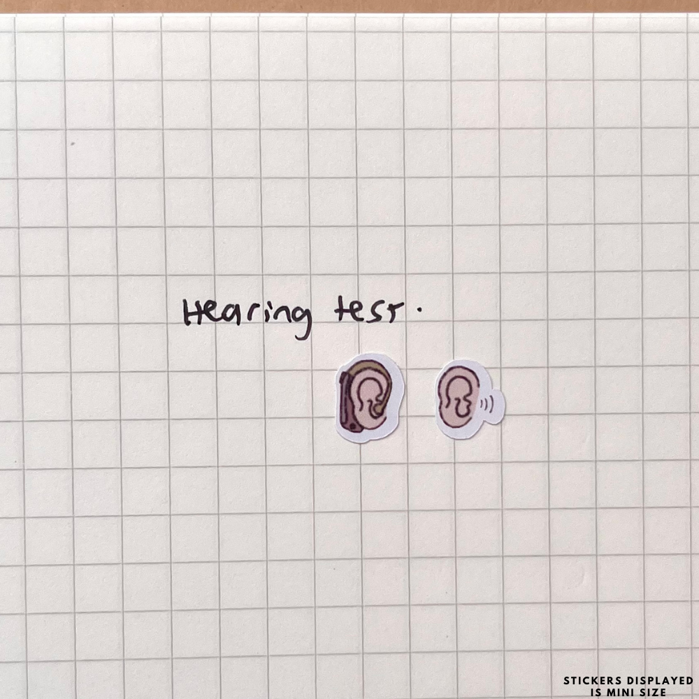 Hearing Ear Planner Stickers