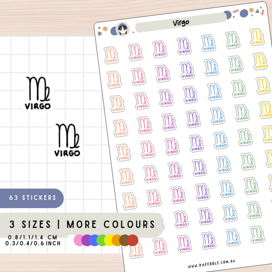 Virgo Zodiac Planner Stickers