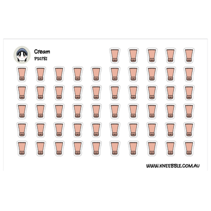 a grid of small, identical images of cream-colored cups or glasses, arranged in rows and columns.