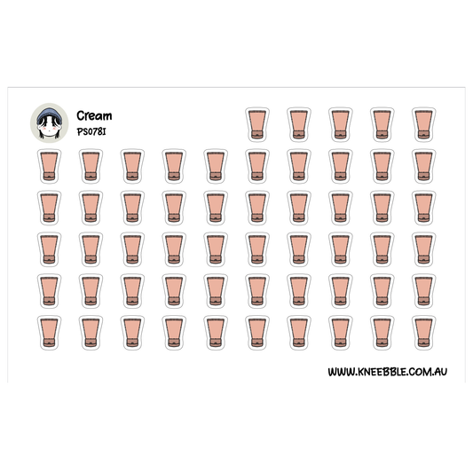 a grid of small, identical images of cream-colored cups or glasses, arranged in rows and columns.