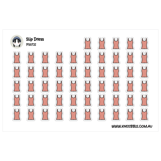 a grid of pink slip dresses, each with a unique design, arranged in rows and columns.