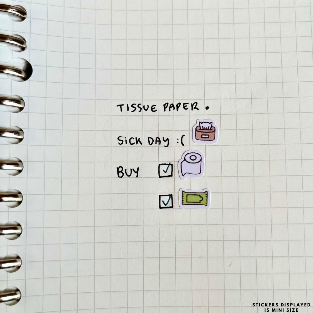 Tissue Box Planner Stickers