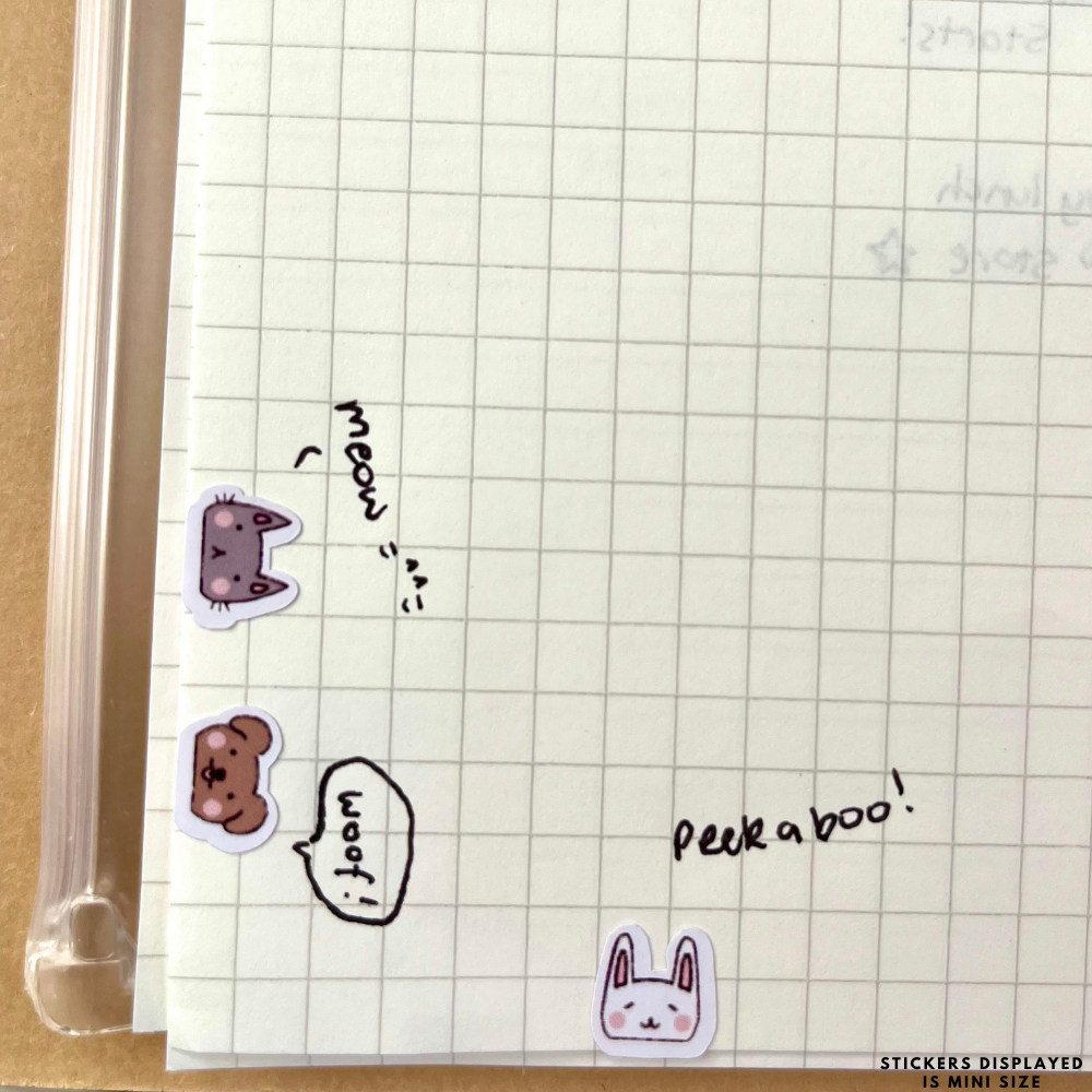 Rabbit Head Planner Stickers